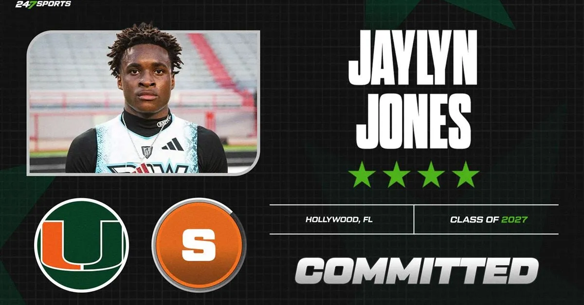 Jaylyn Jones DB Top247 2027 berkomitmen ke Miami